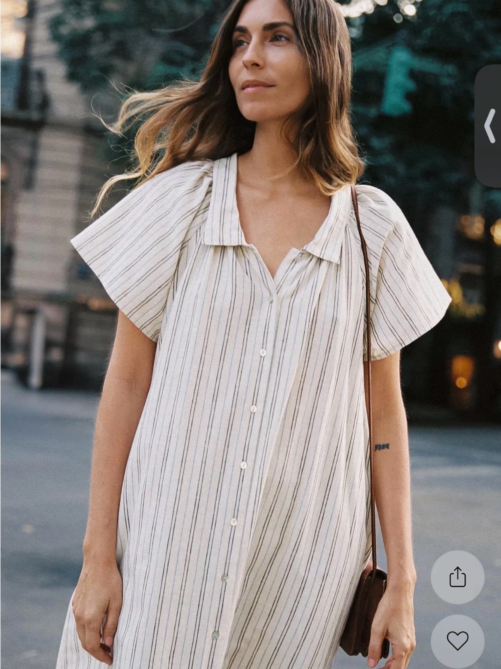 Christy Dawn Walter Dress- black and white pinstripe